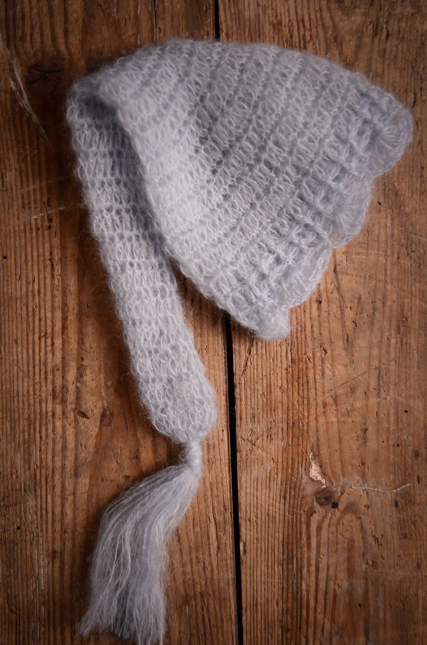 Ornate Mohair Sleeping Hat - Cloud-Newborn Photography Props