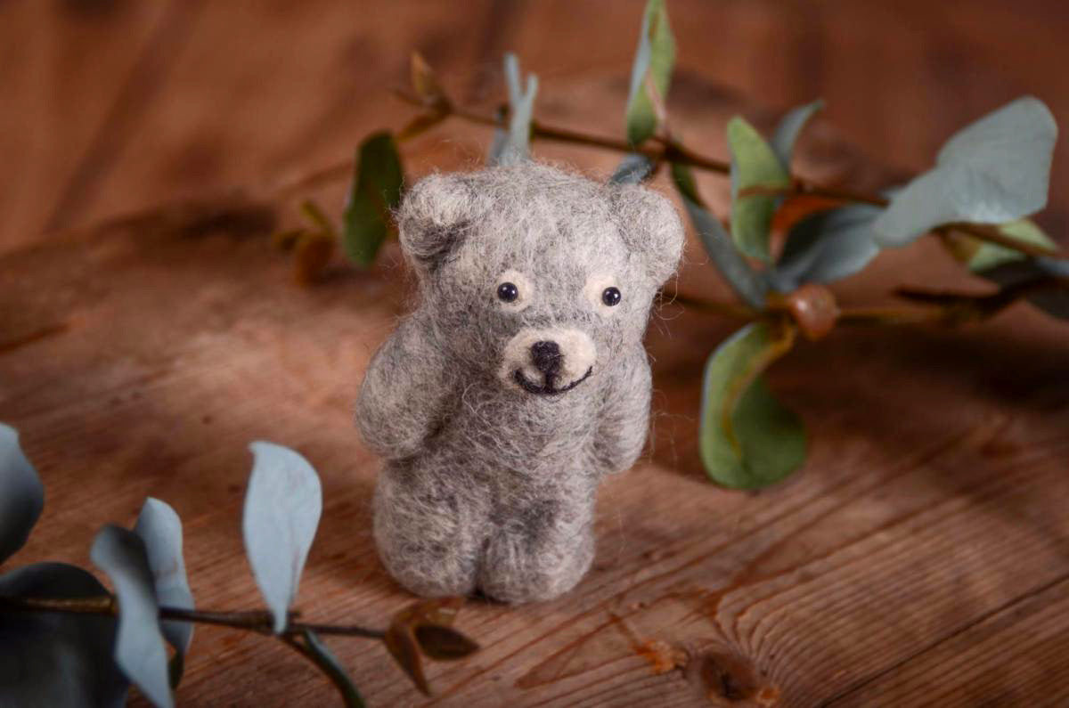 Little Teddy Bear - Gray-Newborn Photography Props