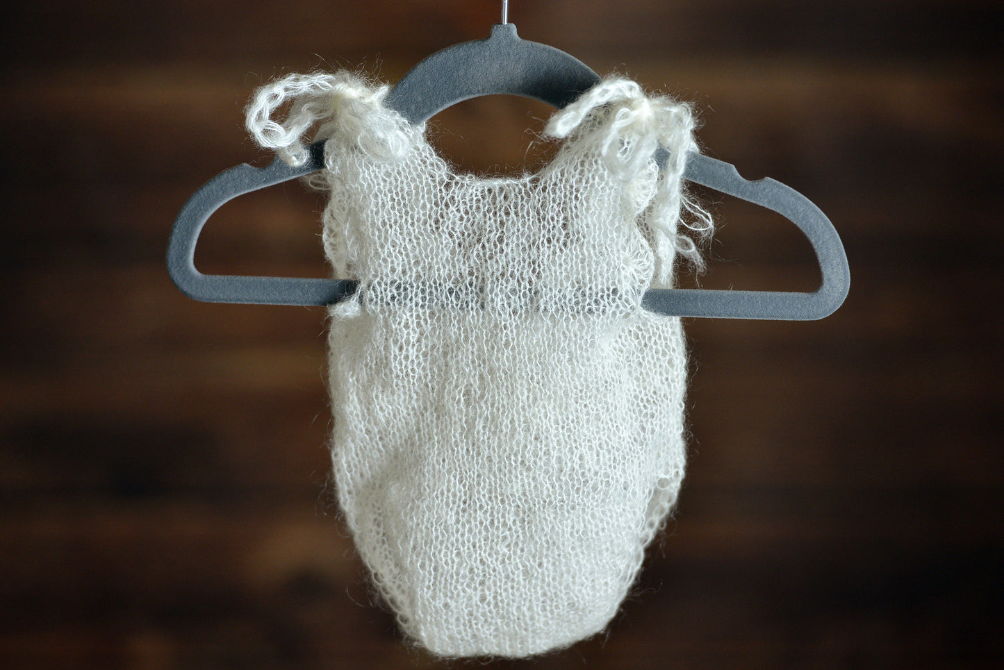 Mohair Bodysuit - White-Newborn Photography Props