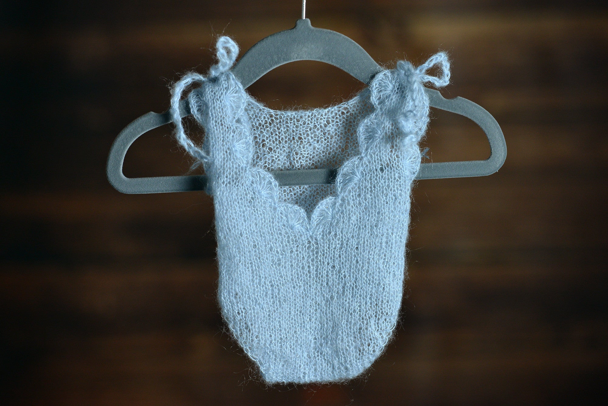 Mohair Bodysuit - Cloud-Newborn Photography Props