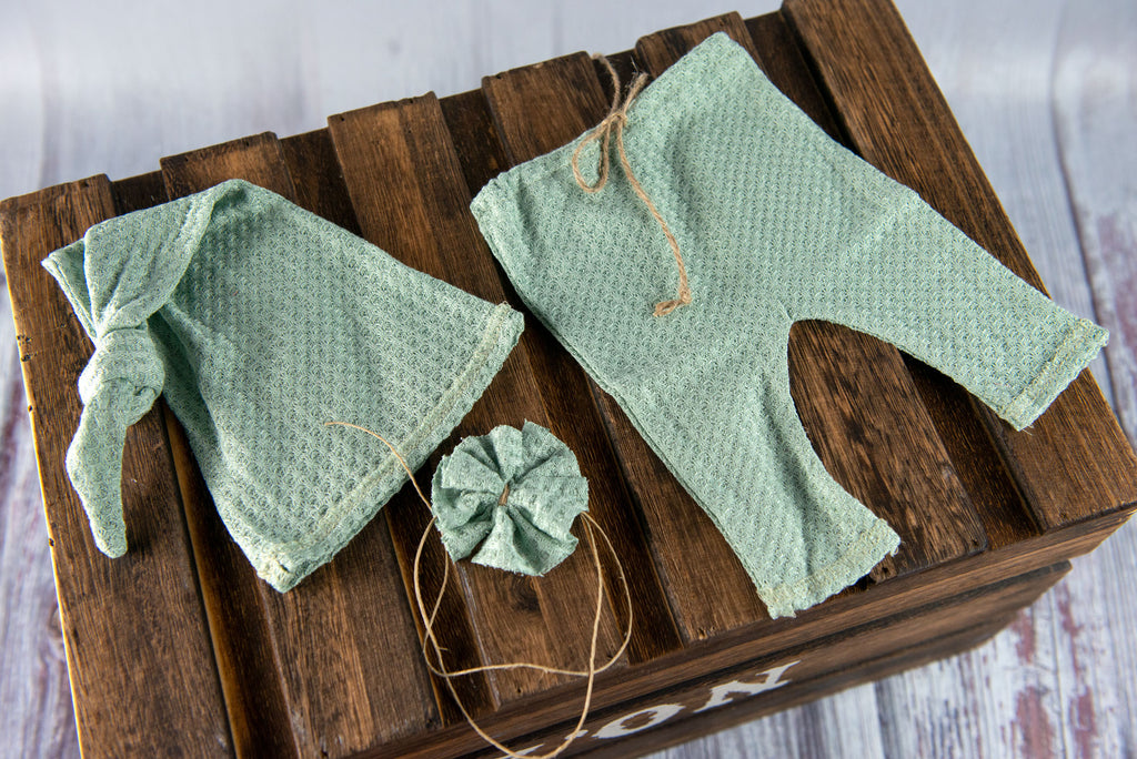 SET Basic Baby - Perforated - Light Sage