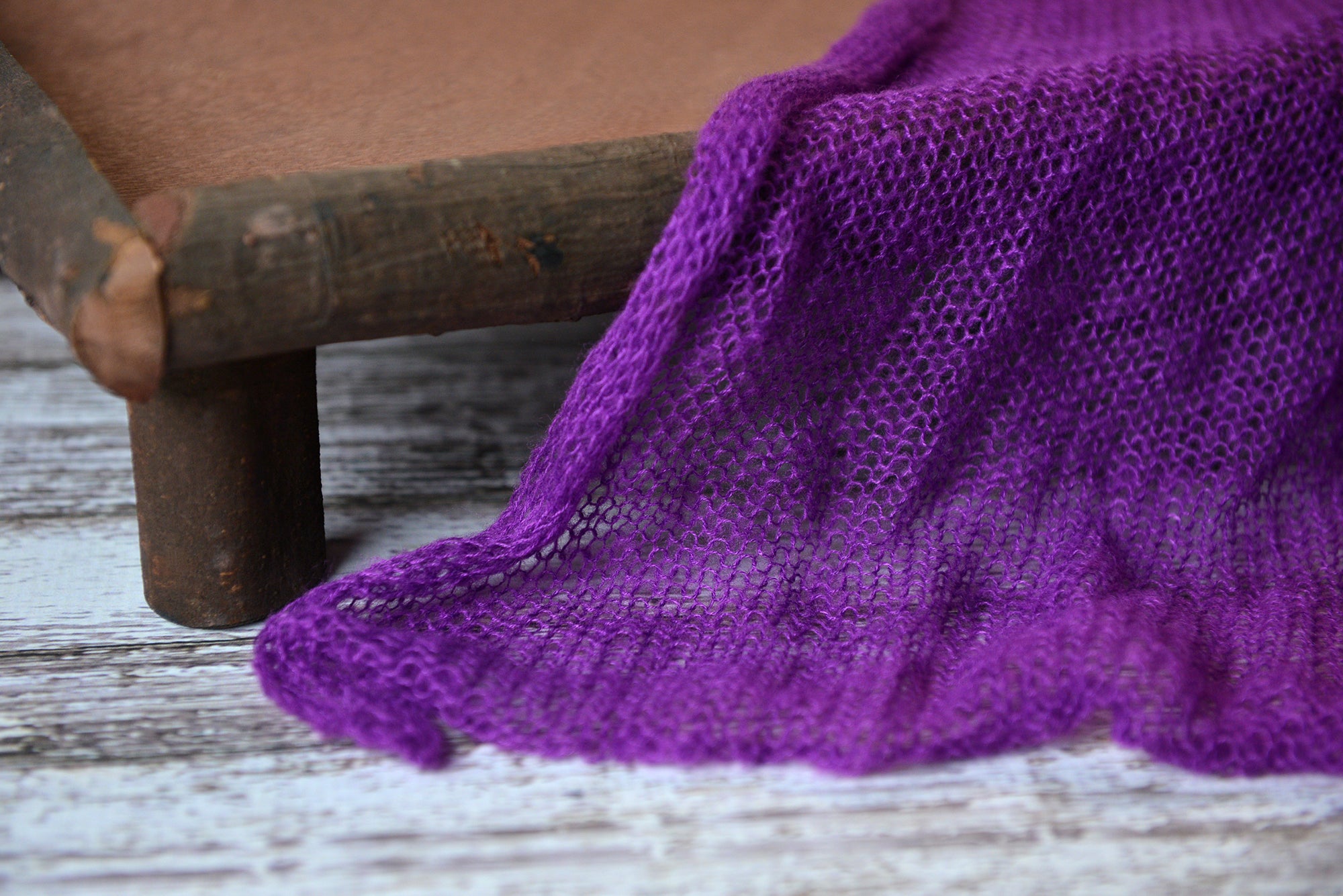 Mohair Wrap - Intense Violet-Newborn Photography Props