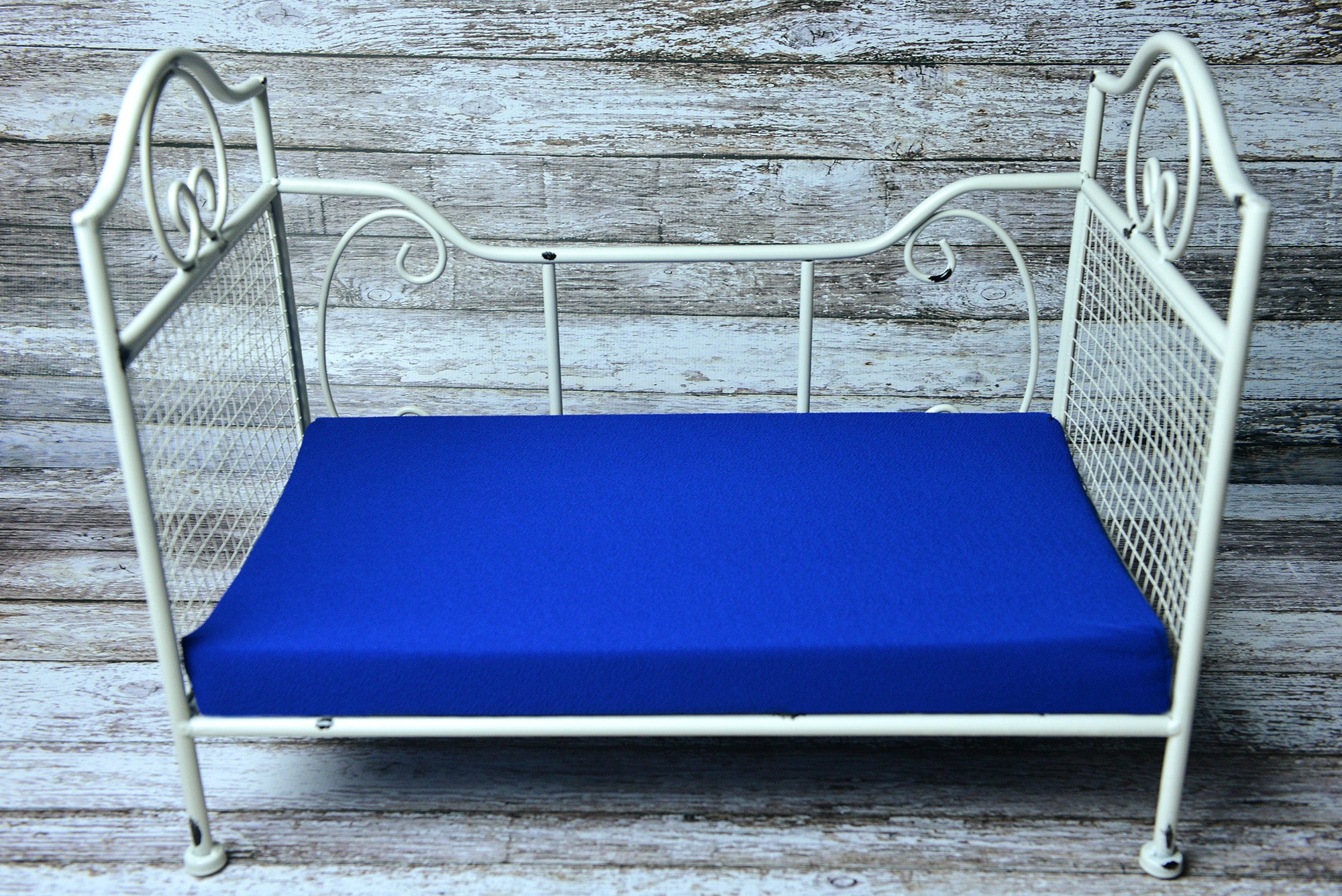 Mattress with Cover - Textured - New Navy-Newborn Photography Props