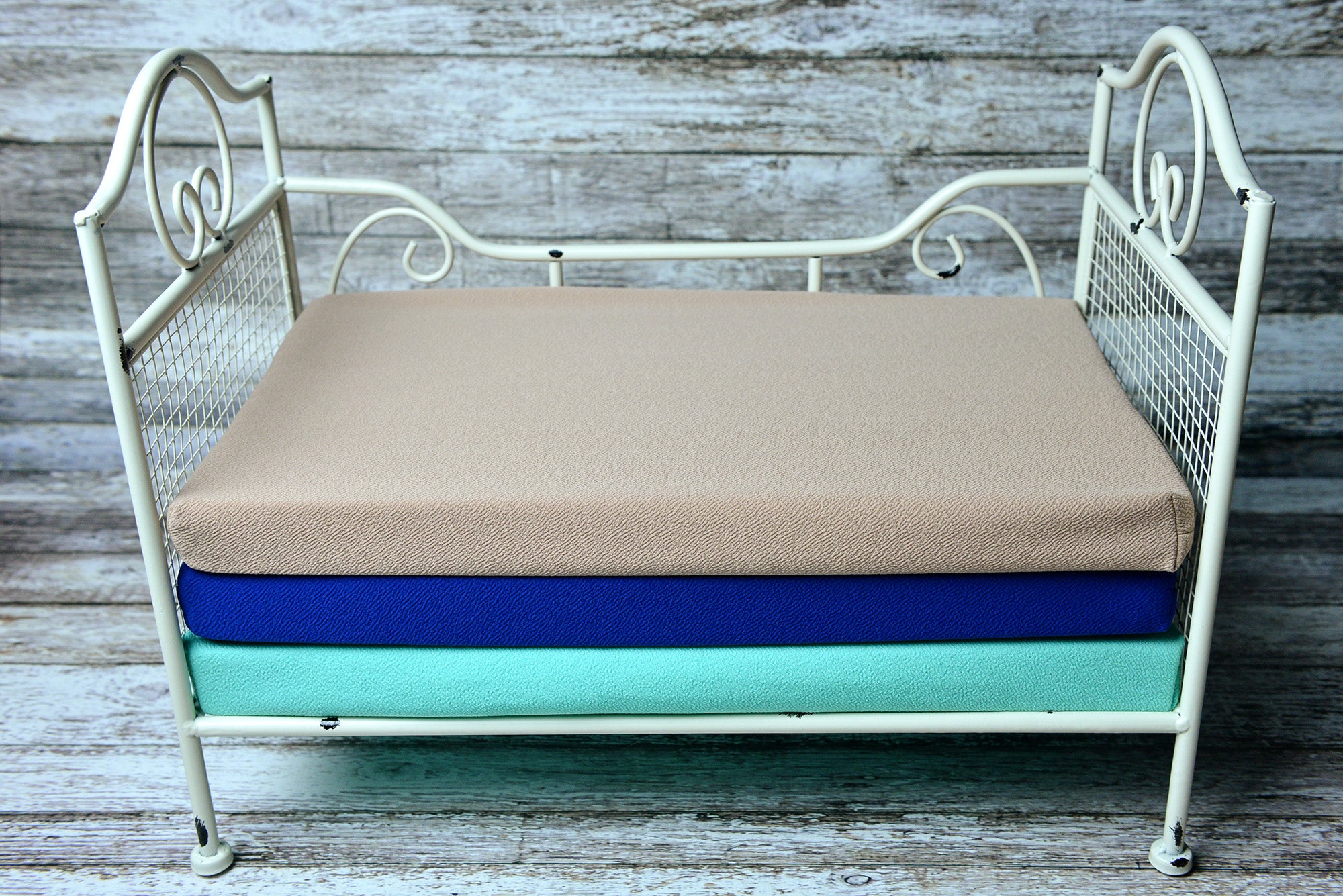 Mattress with Cover - Textured - Pack #2-Newborn Photography Props