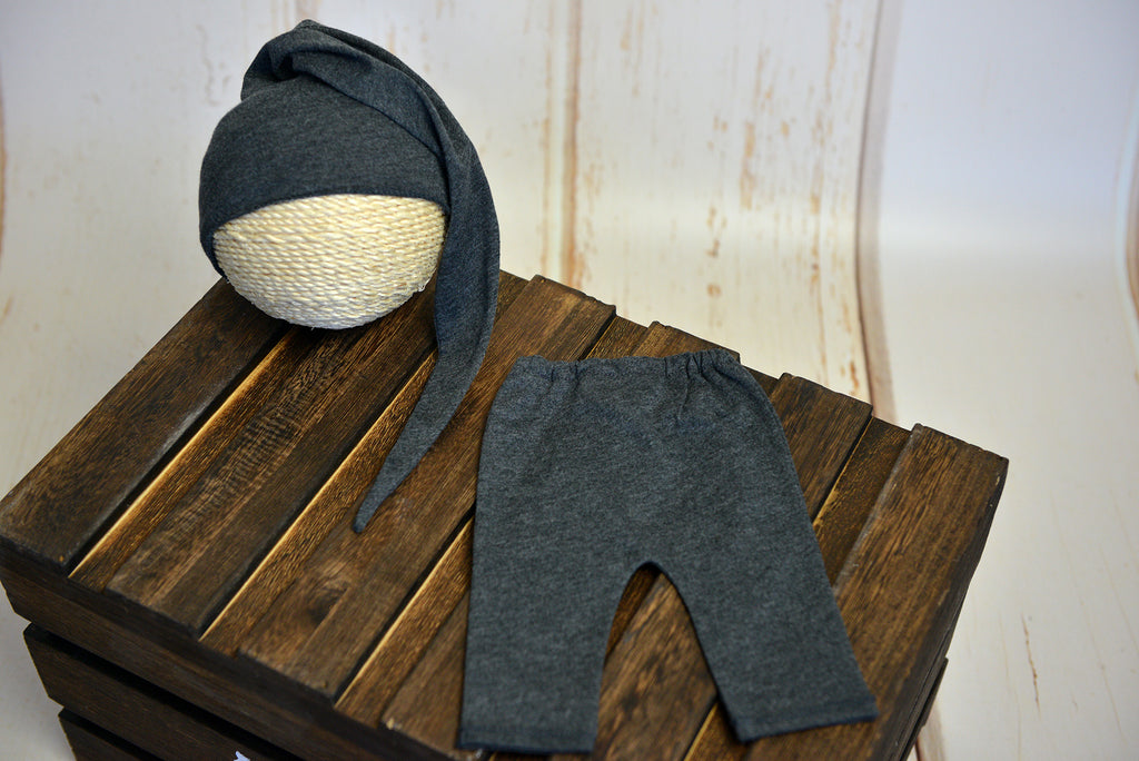 SET Basic Boy - Charcoal-Newborn Photography Props
