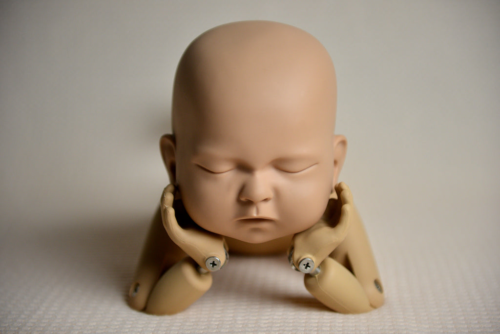 Bean Bag Fabric - Perforated - Oatmeal-Newborn Photography Props