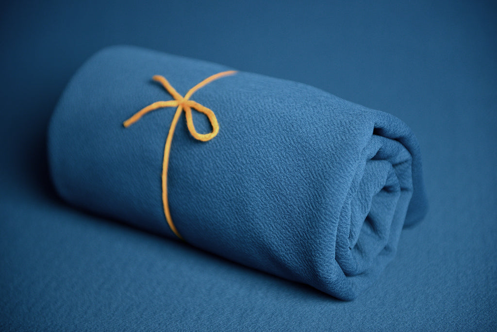 Bean Bag Fabric - Textured - Teal-Newborn Photography Props