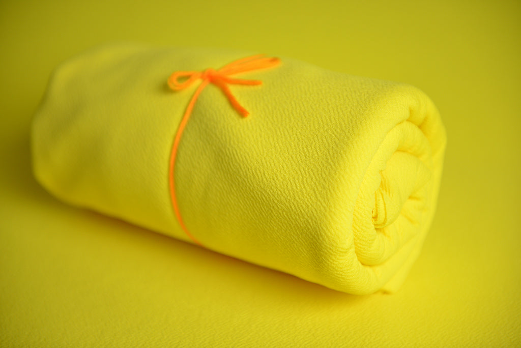 Bean Bag Fabric - Textured - Yellow-Newborn Photography Props
