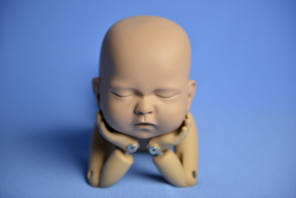 Bean Bag Fabric - Textured - Light Indigo-Newborn Photography Props