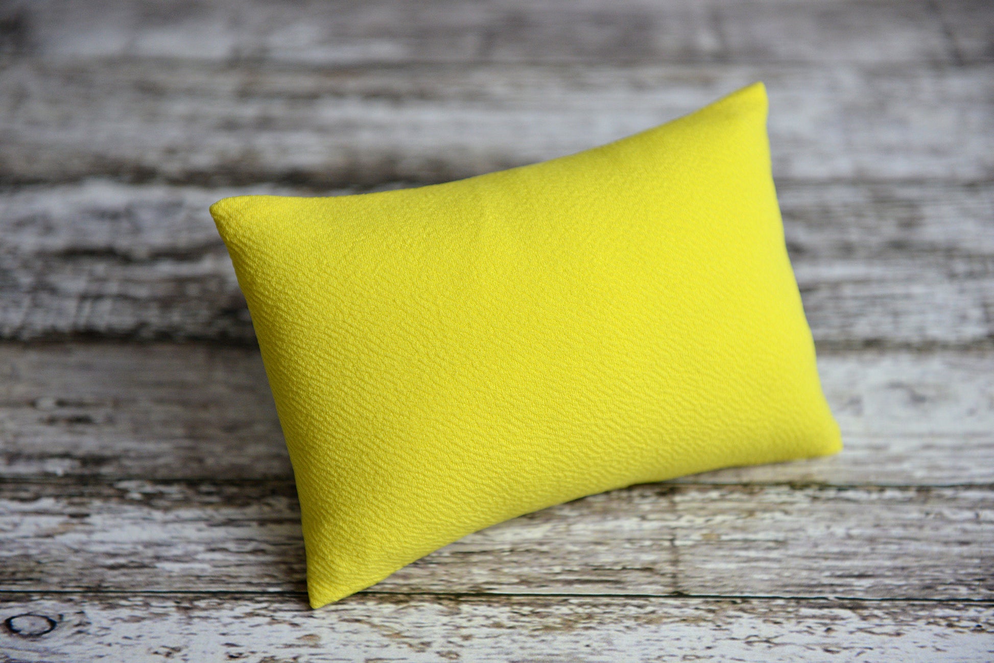 Mini Pillow with Cover - Textured - Yellow-Newborn Photography Props
