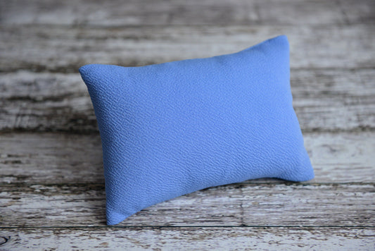 Mini Pillow with Cover - Textured - Light Indigo-Newborn Photography Props