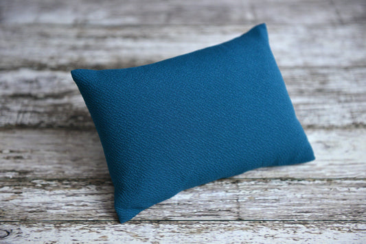 Mini Pillow with Cover - Textured - Teal-Newborn Photography Props
