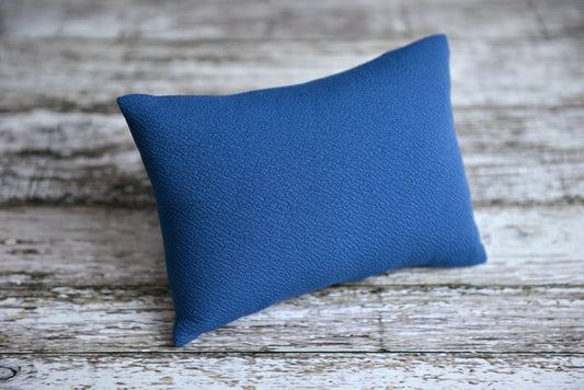 Mini Pillow with Cover - Textured - Denim-Newborn Photography Props