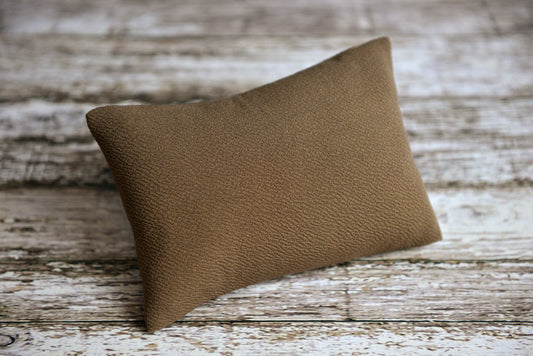 Mini Pillow with Cover - Textured - Mocha-Newborn Photography Props