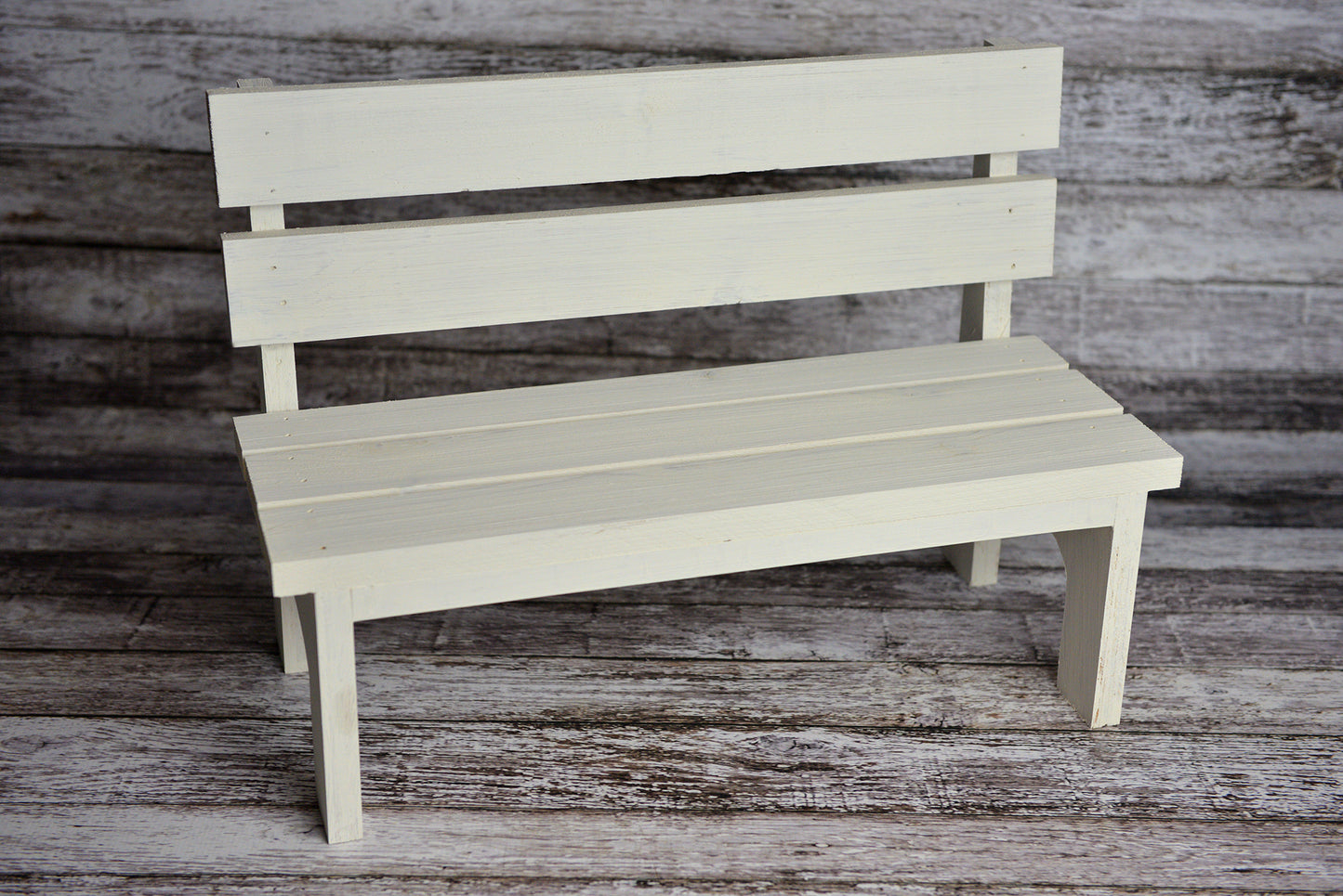 Park Bench - White-Newborn Photography Props