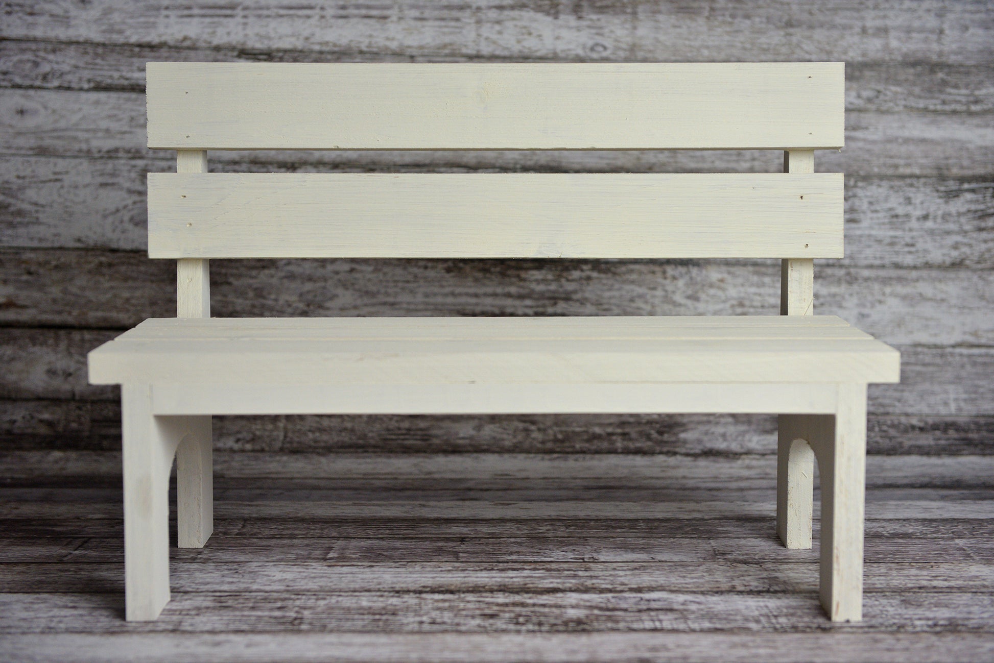 Park Bench - White-Newborn Photography Props