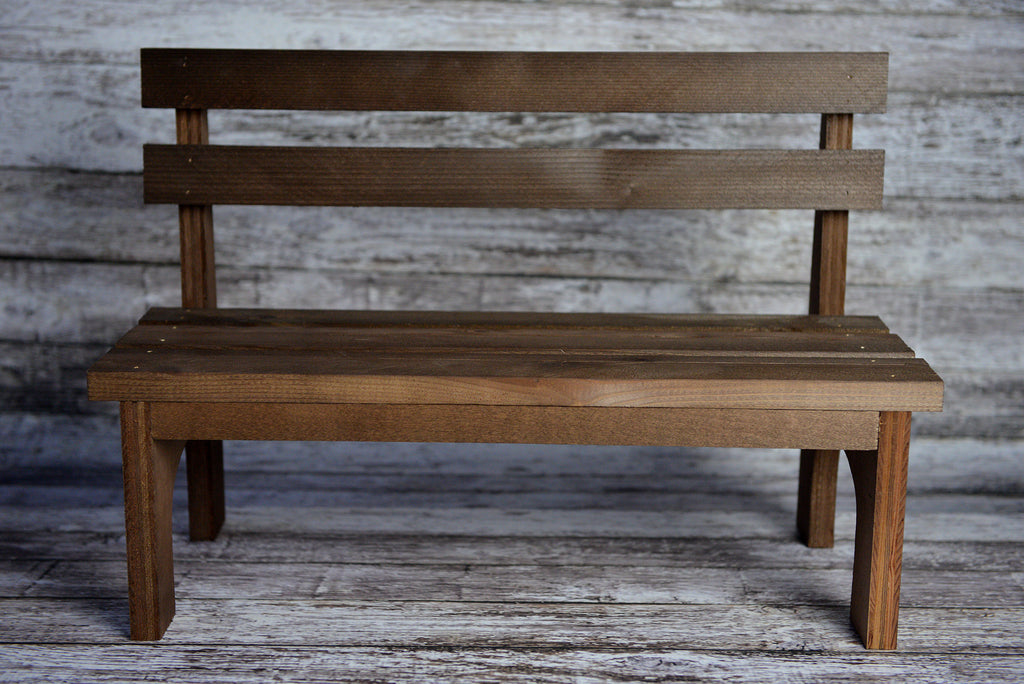 Park Bench - Brown-Newborn Photography Props