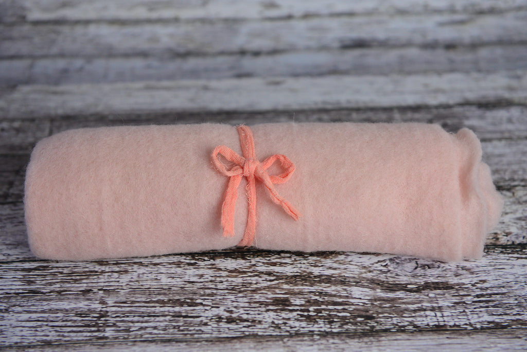 Wool Wrap - Light Pink-Newborn Photography Props