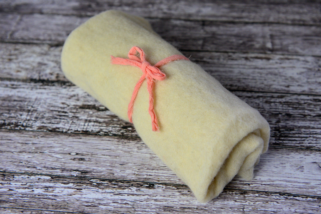 Wool Wrap - Cream-Newborn Photography Props