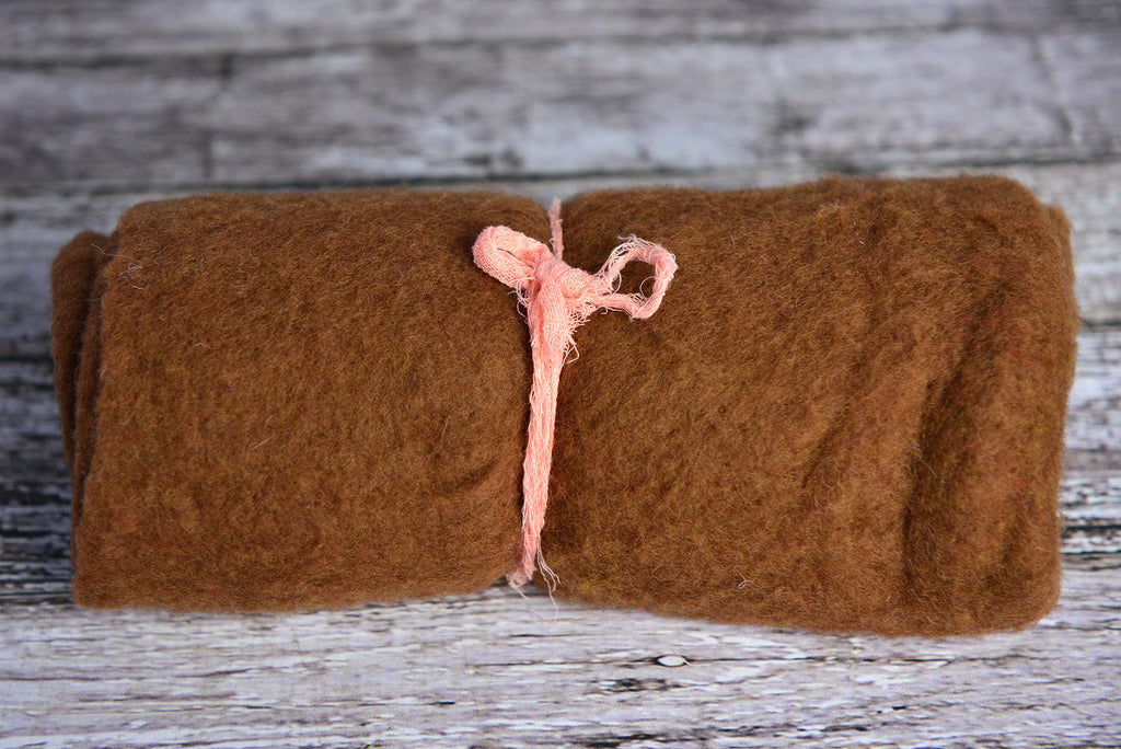 Wool Wrap - Brown-Newborn Photography Props