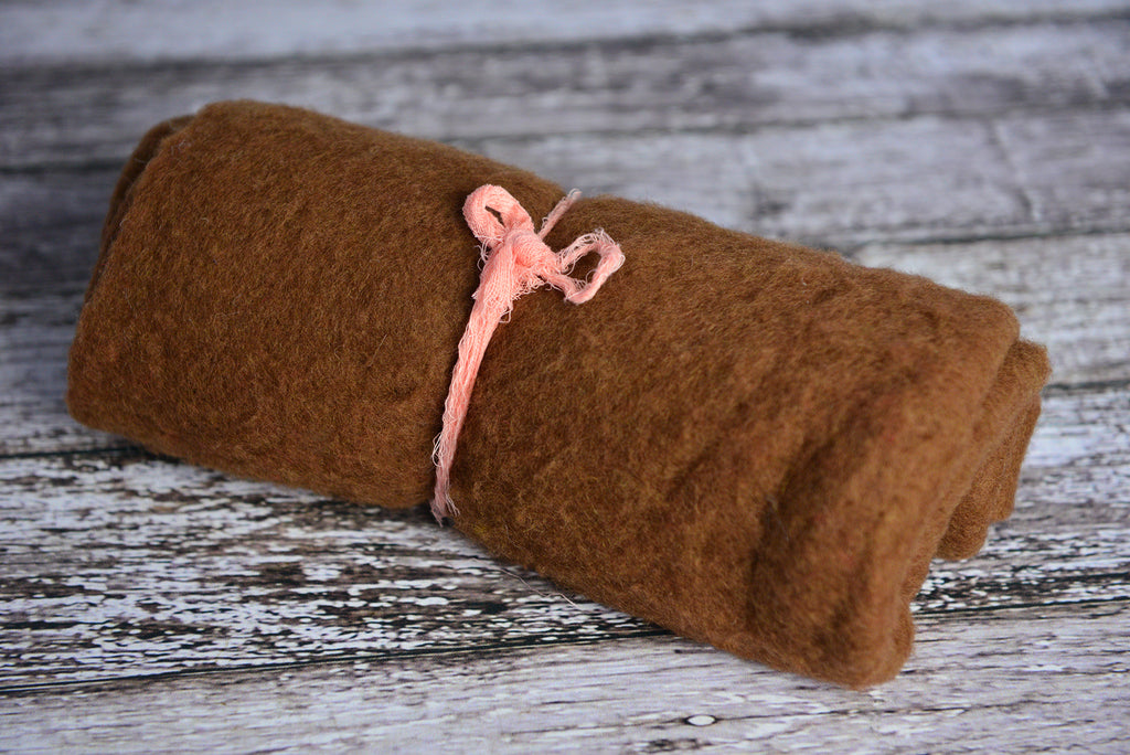 Wool Wrap - Brown-Newborn Photography Props