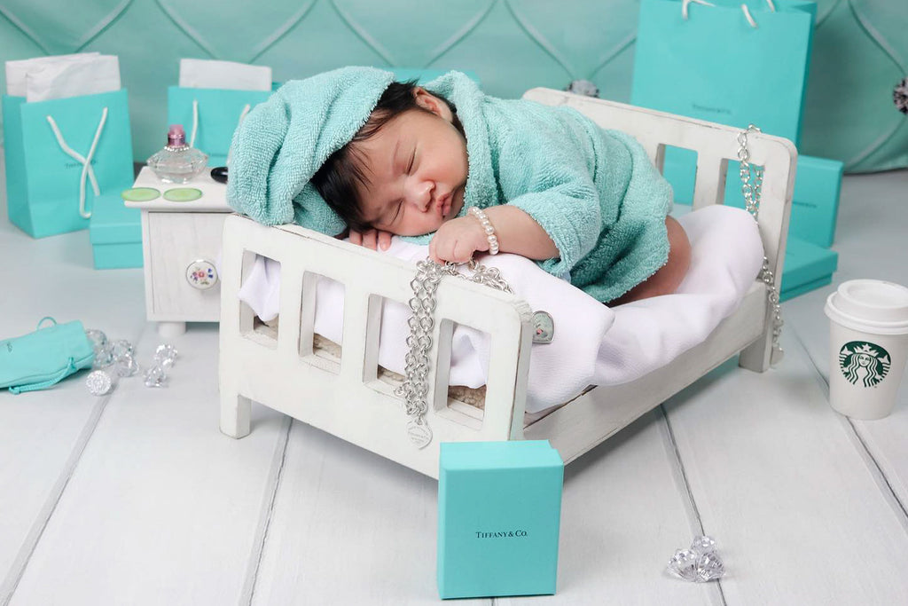 Rustic Bed - Straight Headboard with Curved Spindles - White