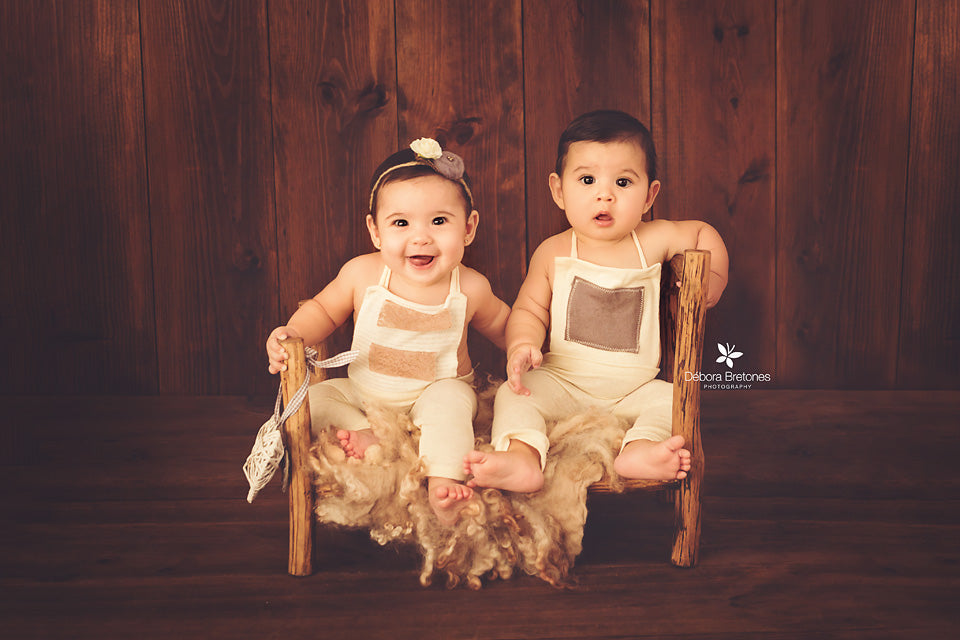 Rustic Bed - Plain Headboard-Newborn Photography Props