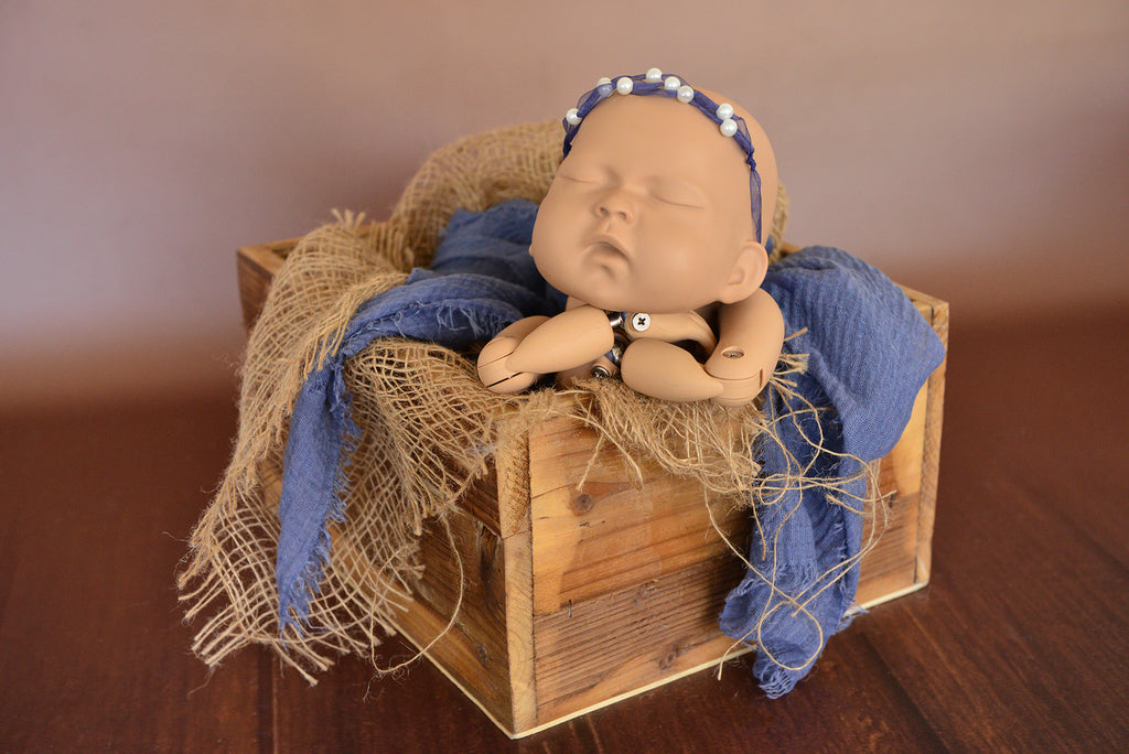 Distressed Rustic Box - Square-Newborn Photography Props