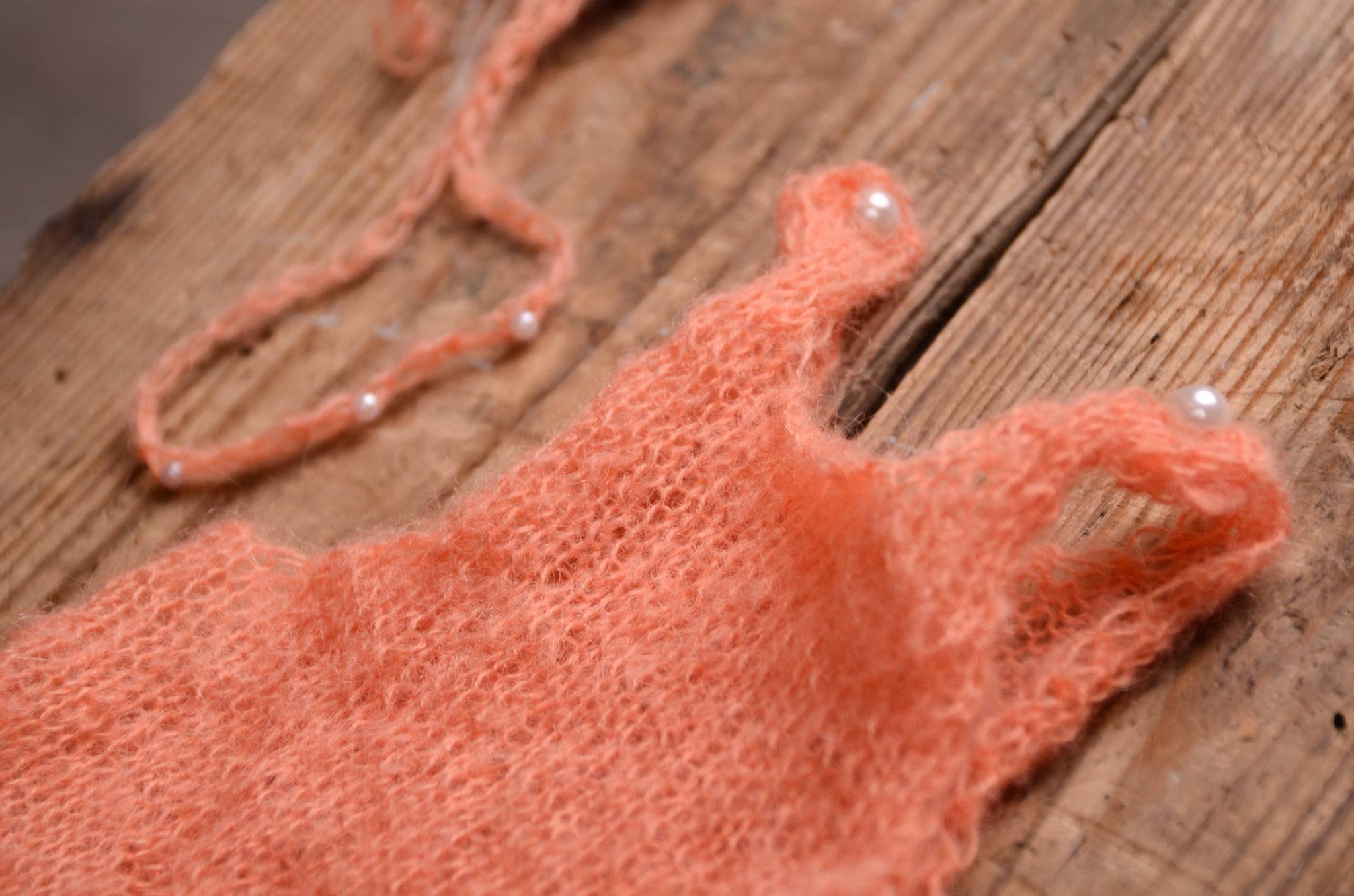 SET Romper and Headband - Orange-Newborn Photography Props