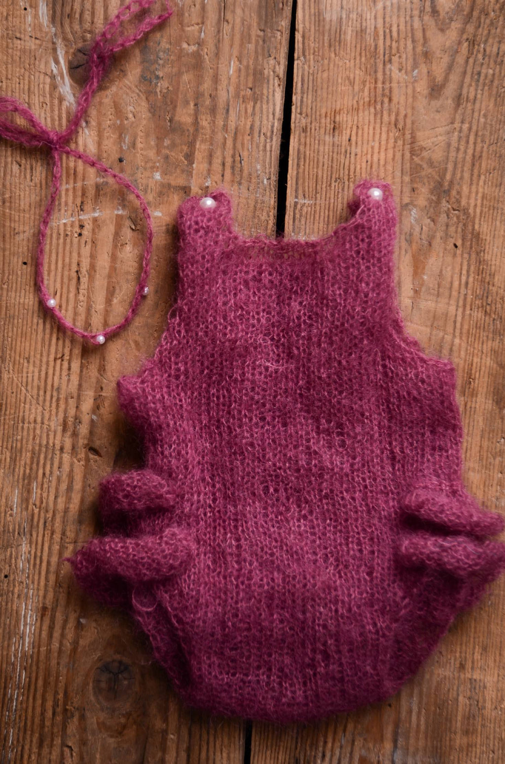 SET Romper and Headband - Mauve-Newborn Photography Props