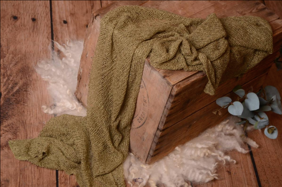 Stretch Knit Baby Wrap - Olive Green