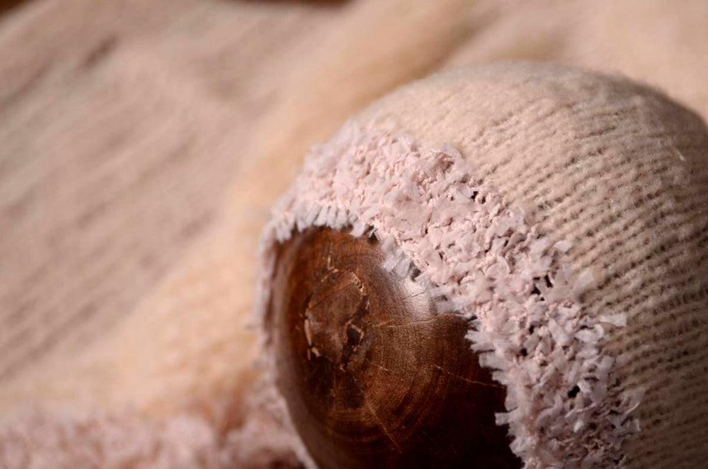 SET Fantasy Mohair Bonnet and Wrap - Beige-Newborn Photography Props