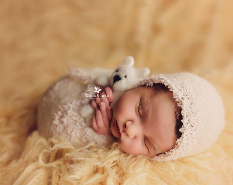 SET Fantasy Mohair Bonnet and Wrap - White-Newborn Photography Props