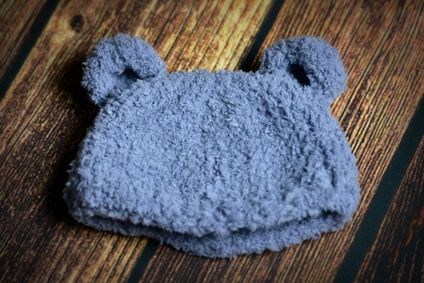 Teddy Bear Hat - Gray-Newborn Photography Props