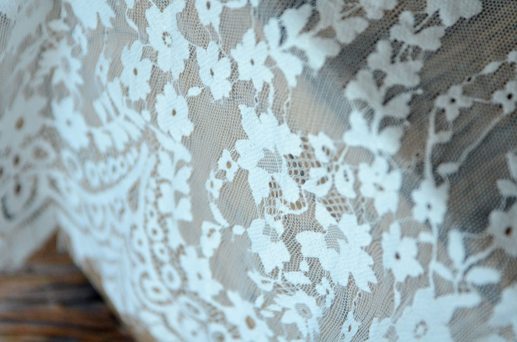 Lace Long Sleeve Dress - Open Belly