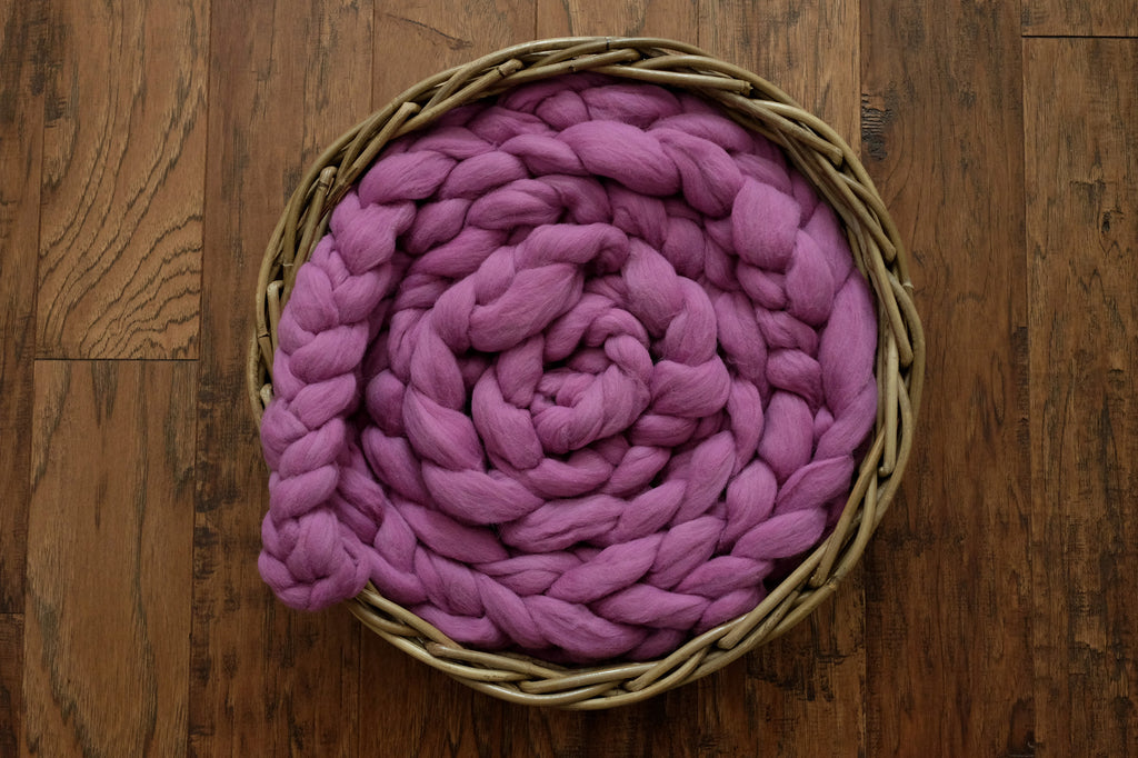 Wool Braid - Purple-Newborn Photography Props
