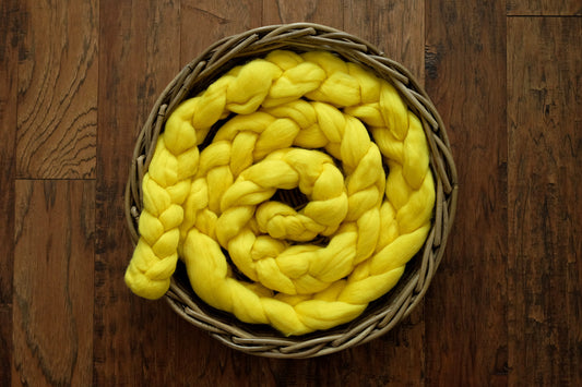 Wool Braid - Yellow-Newborn Photography Props