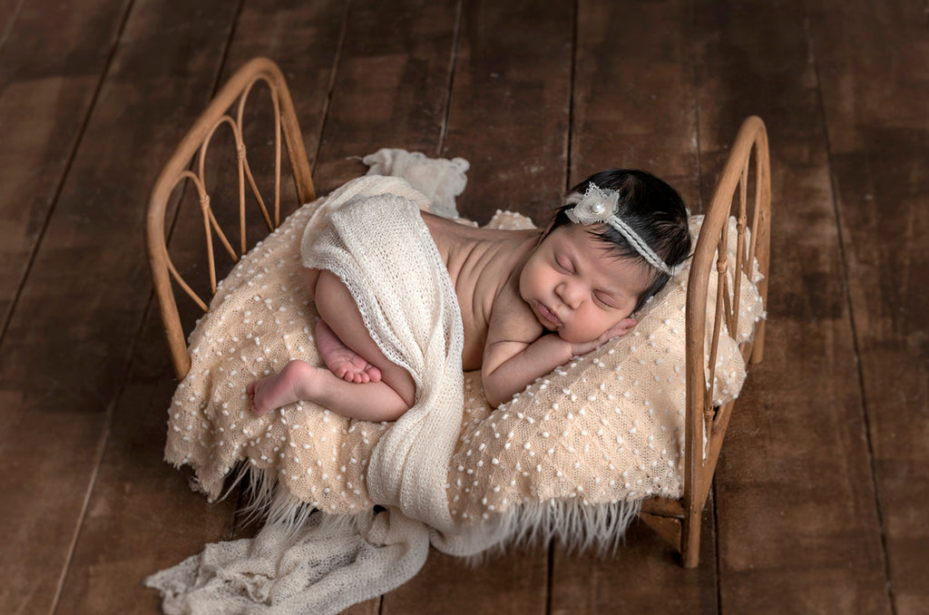 Rustic Rattan Bed - Model 4