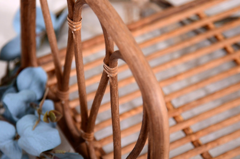 Rustic Rattan Bed - Model 4