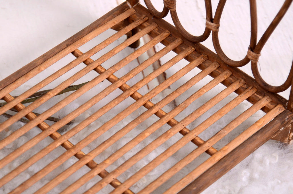 Rustic Rattan Bed - Model 4