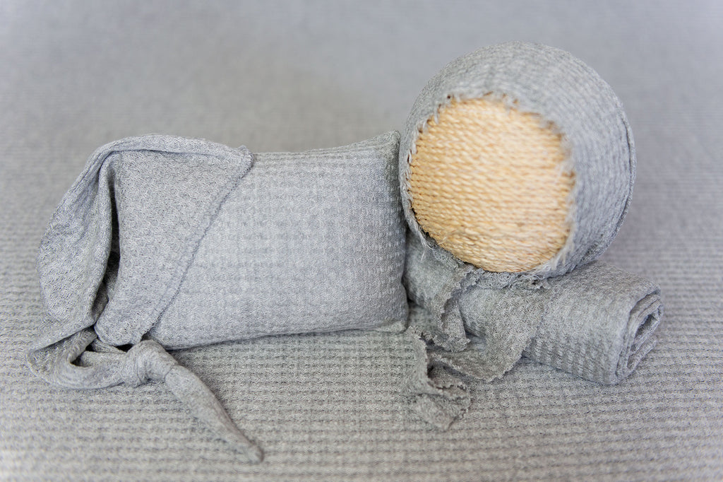 Bean Bag Set - Perforated Heather Gray