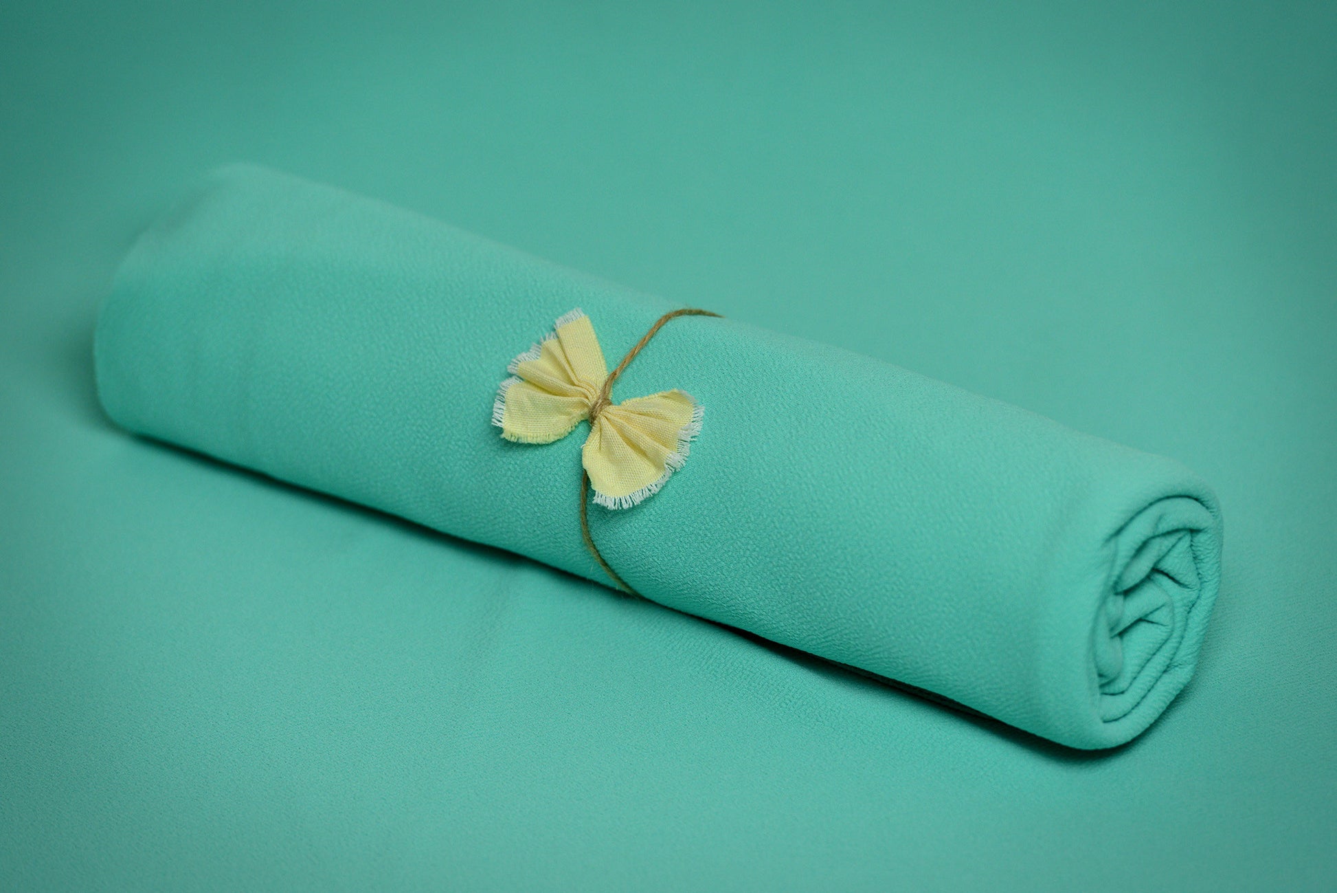 Matching Mini Pillow with Cover AND Bean Bag Fabric - Textured - Mint-Newborn Photography Props