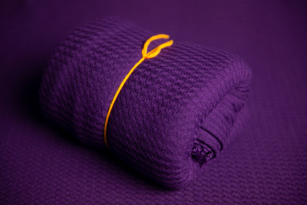 Bean Bag Fabric - Perforated - Plum