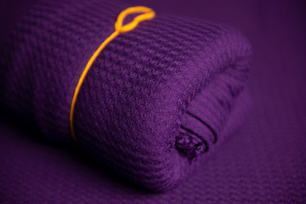 Bean Bag Fabric - Perforated - Plum