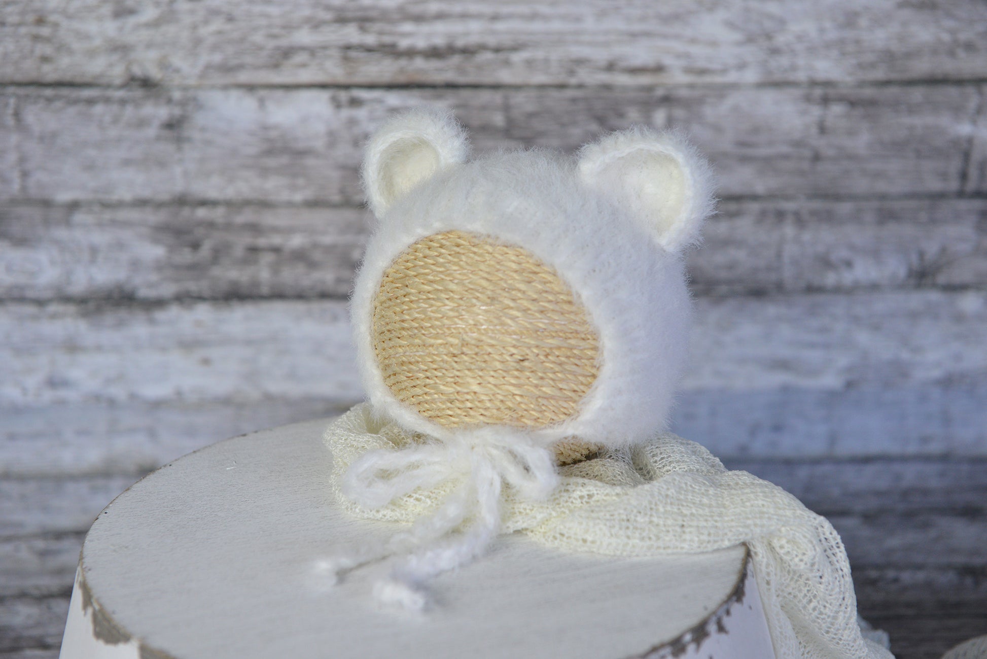 Bear Bonnet and Suit for baby photography