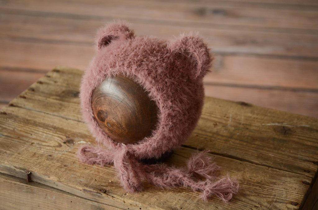 Bear Bonnet - Violet-Newborn Photography Props