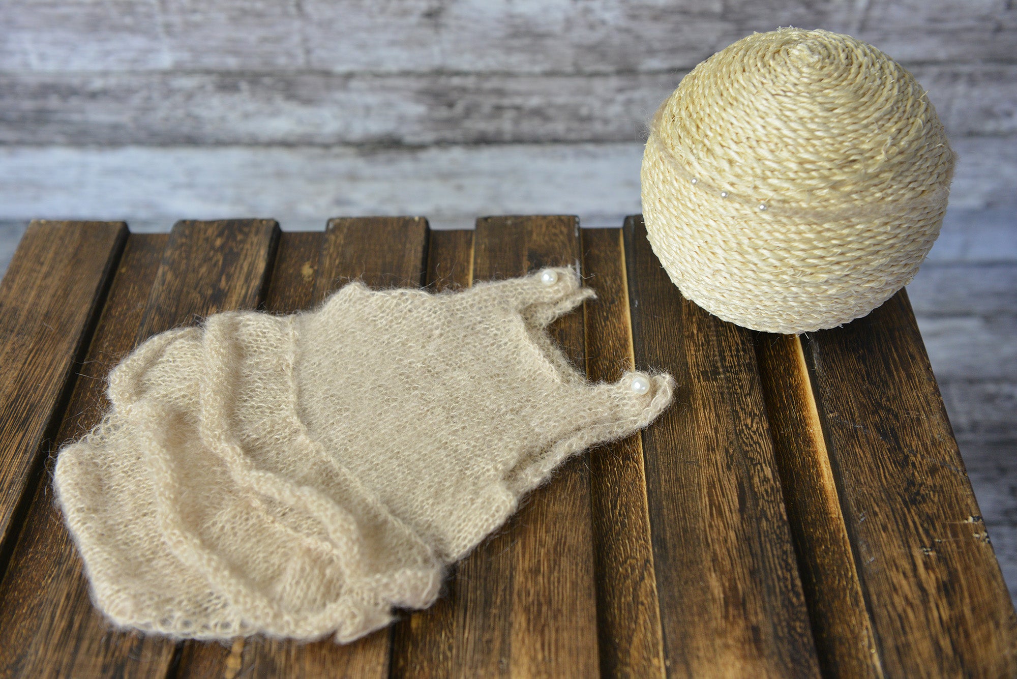 Romper and Headband for newborn photography