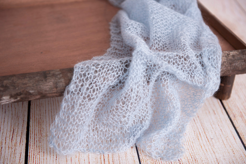 Mohair Wrap - Cloud