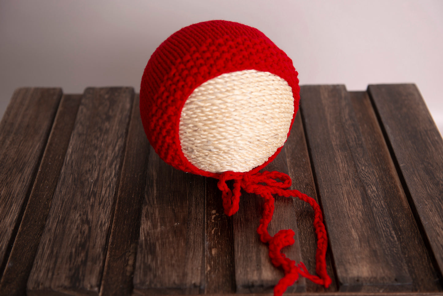 Crochet Bonnet - Red