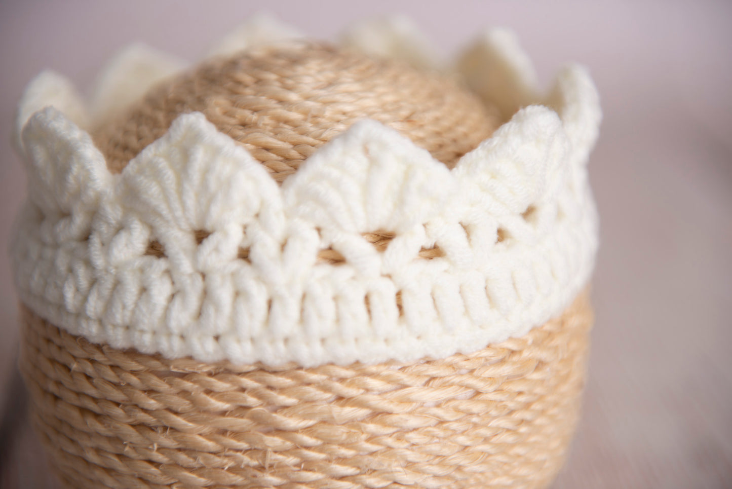 Crochet Crown - Milk White
